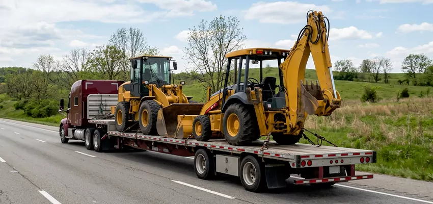 Loader and Backhoe Tractors Transport Seattle